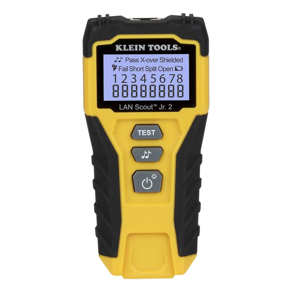 Photo 1 of Klein Tools VDV526-200 Cable Tester, LAN Scout Jr. 2 Ethernet Cable Tester for CAT 5e, CAT 6/6A Cables with RJ45 Connections