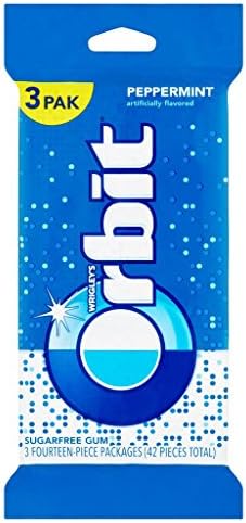 Orbit Sugarfree Gum, multipack (3 packs total). Peppermint