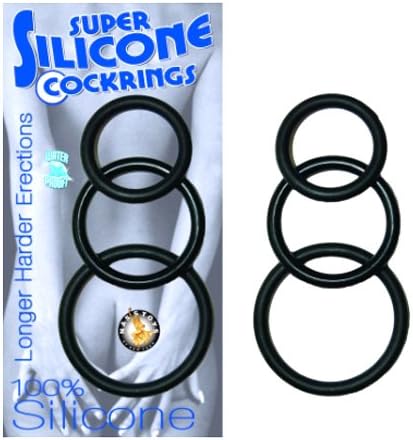 Amazon Com Nasstoys Super Silicone Cock Rings Black Health