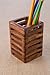 Rusticity Indian Sheesham Decorative Mesh Design Wooden Pen, Pencil Holder/Handmade Traditional Storage Organizer for Desk, School Supplies, Office Table, Home Gift for Birthday 2.75 x 2.75 x 4.25 in