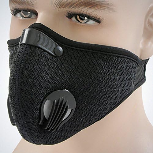 IUNIQEE Carbon Dust-proof Dust Mask Face Mask Filtration for Outdoor Running Cycling