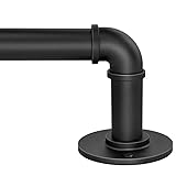 1 Inch Industrial Curtain Rods for Windows 66 to