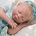Paradise Galleries Mystic Mermaid Doll, 20 inch Reborn Baby Girl, Blonde Mohair & Actual Tail w/ Doll Armature, 4-Piece Set