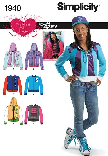 Simplicity Cynthia Rowley Collection Sewing Pattern 1940 Misses Jackets Designed with Love By Sara, Size A (4-6-8-10-12-14-16)