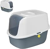 Cat Centre Dark Grey Hooded Litter Tray with Charcoal Filter Extra Deep view 6