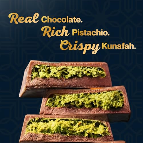 DUBELLO Dubai Chocolate 100g – Premium Milk Chocolate with Pistachio Cream & Crispy Kunafa – No Added Sugar – Luxury Middle Eastern Style Chocolate Bar – Gourmet Gift