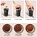 Veken Electric Spice & Nut Stainless Steel Blade Detachable Power Cord Bean Grinder for Coffee Grounds, Grains, 12 Cups (Black)