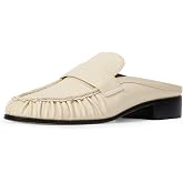 Dsevht Slip on Mules for Women Penny Loafer Mules Comfortable Dressy Backless Flats Slides Slippers Walking Casual Office Shoes