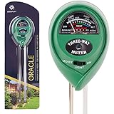 Premium 3-in-1 Soil Tester Meter (Moisture, pH &amp; Light) With Bonus Garden Plant Tags ✶ Suitable For Houseplants, Outdoor Plants, Bonsais, Succulents, Trees, Grass and Lawn
