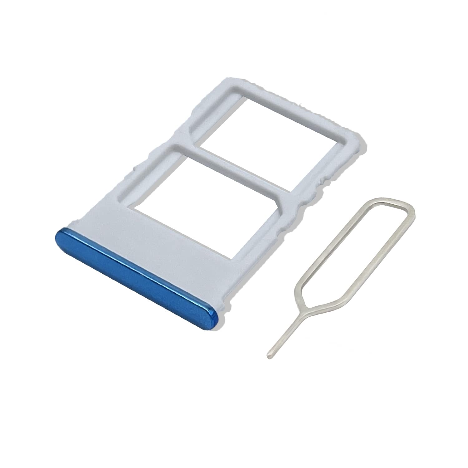 Eonpam Original DUAL SIM Card Slot Tray Holder Replacement for (Xiaomi Mi 9T/9T Pro) Incl SIM Pin (Blue)