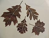 Leaf Accents Set of 4 Metal Wall Art Decor