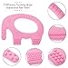 Easter Gifts For Girls - Unique Matching Set of Teether Pacifier Clip, Pink Elephant Teething Toy, 3 Pack Bandana Drool Bibs, 100% Safe BPA Free Silicone, Best for 0 3 6 Months Old Newborn Infant