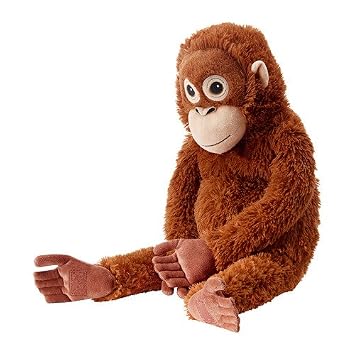 Ikea Djungelskog Stofftier Orang Utan Affe 60cm Amazon De