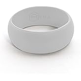 AERA Silicone Wedding Ring Band for Men - Thin, Breathable, Classic Design Rubber Ring