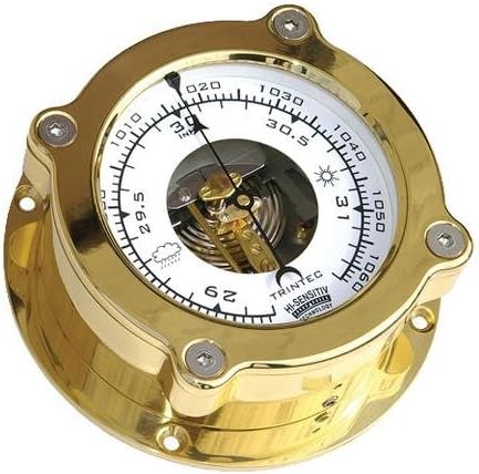 Zoom Scientific World Metal Aneroid barometer Golden