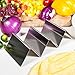Licok Taco Holders Stainless Steel - Zig-zag Taco Stand Holds Up to 3 Tacos Each, Taco Holder with Non-stick surfaces for Kids, Oven Safe Taco Holders for Baking, Dishwasher and Grill Safe, Pack of 2