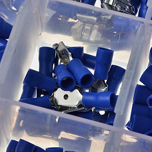 AHUIM 360Pcs Portable Assorted Insulated Electrical Wire Terminals Kit 18 Crimp Connectors Set Accessories with Storage Box