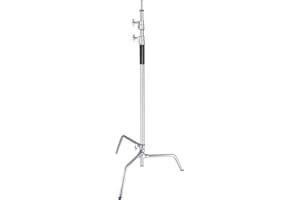 Neewer Stainless Steel Heavy Duty C-Stand, 5-10 feet/1.5-3 Meters Adjustable Photographic Sturdy Tripod for Reflectors, Softb