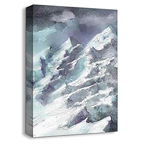 Canvas Wall Art Abstract Beautiful Oil Painting Feature Artwork for Home Prints Framed - 12x18 inches