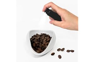 UWSTE Coffee Bean Dosing Cup and Spray Bottle Kit For Espresso,Coffee Bar Accessories,Ceramic Single Dosing Tray For Coffee or Tea.Spray For Reducing Coffee Power Static, Coffee Lover Gift.