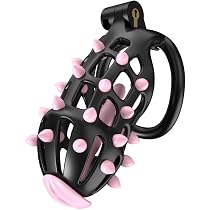 Amazon.com: Male Chastity Cage Large Cock Cage with Silicone ...