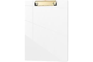 Hongri Plastic Acrylic Glitter Clipboard, 8.5x11" Stardard Letter A4 Size Clipboards for Classroom, Taecher, Women.Cute Confetti Clip Board, Office Supplies, School Supplies.