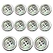 11-Piece Mother of Pearl Blazer & Suits Button Set - Grey for Blazer, Sport Coat, Uniform, Jacket