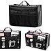 Kikole Handbag Organizer Multi-Pocket Travel Cosmetic Makeup Purse Insert Liner Pouch Organizer Bag in Bag