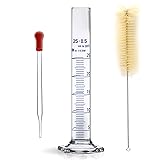 Thick Glass Graduated Cylinder Measuring Liquid Lab