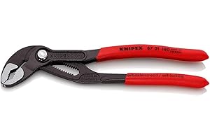 Knipex, 87 01 180, 7-1/4" Knipex Cobra Water Pump Pliers, Plastic Grip