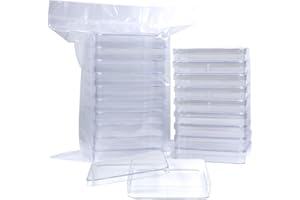BIPEE 10 Pack Sterile Thick Plastic Petri Dishes with Lid，10cm x 10cm Square Petri Dish for Lab Science Experiment