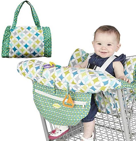 Betteros Shopping Cart Cover Shopping Trolley Portable Cover For Baby Soft And Comfortable Full Safety Harness, Machine Washable For Baby Toddler