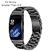 Gear Fit 2 / Fit 2 Pro Watch Band,TRUMiRR Stainless Steel Watch Band Wrist Strap for Samsung Galaxy Gear Fit 2 Fit2 SM-R360 / Gear Fit2 Pro,Black