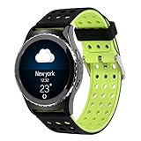 Lwsengme 20mm Silicone Watch Band for Samsung Galaxy Gear S2 Classic (Only for Classic Version)/Galaxy Watch(42mm)/Verizon GizmoWatch/Garmin vívoactive 3(Silicone band-05)