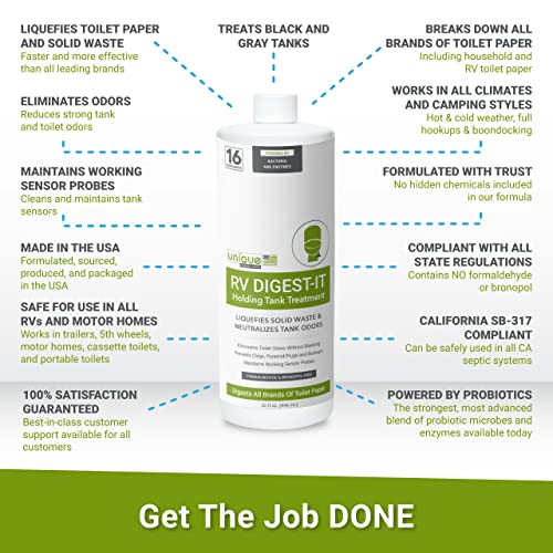 Unique RV DigestIt Holding Tank Treatment, Concentrated Liquid