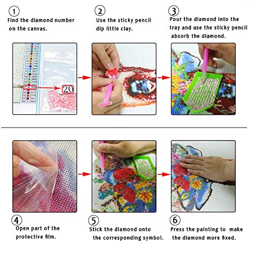5D Diamond Painting Kits by Numbers for Adults and Beginners Bright Moon Tree Wall Art Round Full Drill DIY Starry Night Diamond Art,Perfect for Bedroom Livingroom and Home Wall Decor 13.8x17.7in