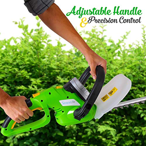 SereneLife Cordless Electric Hedge Trimmer Yard Trimmer, Power