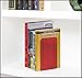 Acrimet Metal Bookends, Non-Skid Book Stand for Shelves, Heavy Duty Book Stopper, 6-7/8