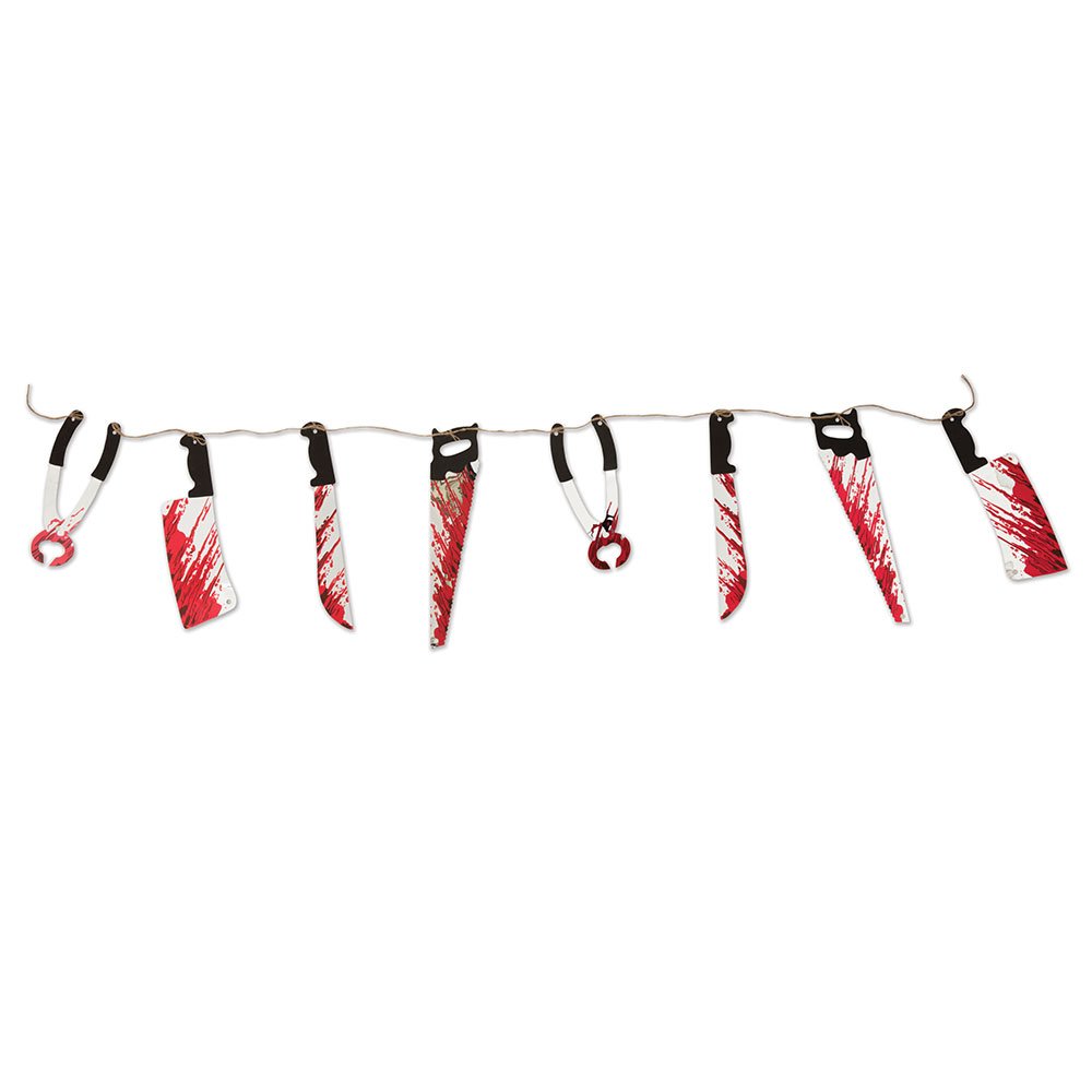 Bristol Novelty HI350 Bloody Weapon Garland, Multi-Colour, One Size