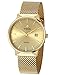 WWOOR Men's Analog Quartz Watch Waterproof Sport Steel Mesh Strap Thin Wristwatches Auto Date