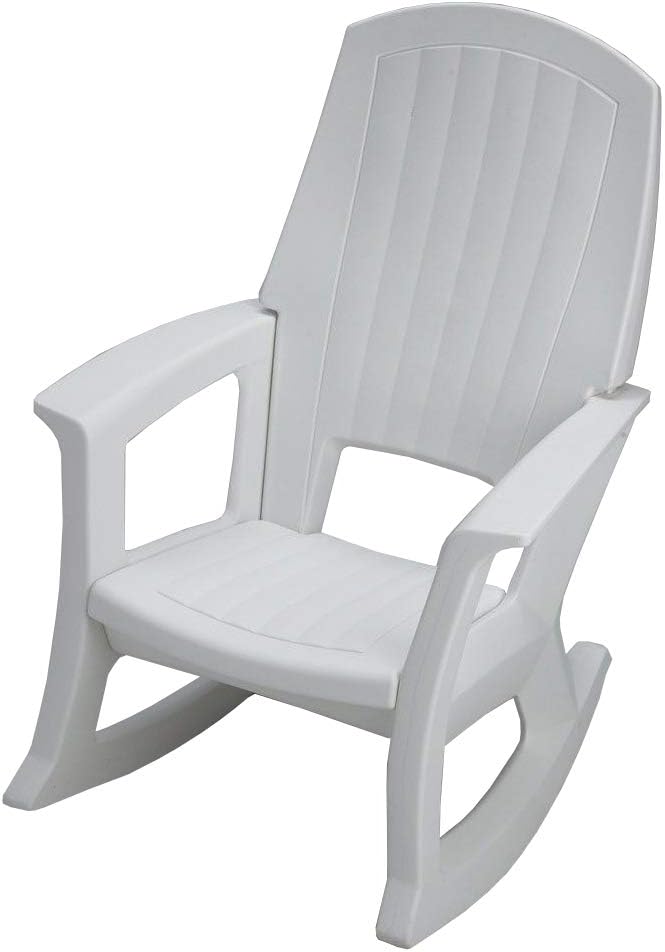 Semco Plastics SEMTPE Extra Large Recycled Plastic Resin Durable Outdoor Patio Rocking Chair, Taupe Brown : Patio Rocking Chairs : Garden & Outdoor