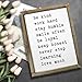 SANY DAYO HOME Wall Decor Signs with Inspirational Sayings 16 x 12 inches Rustic Wood Framed Modern Farmhouse Wall Hanging Art - Be Kind, Stay Humble, Never Stop