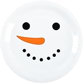 AimFun Christmas Party Plates Snowman Disposable Paper Plates Winter Holiday Dinner Desser Plates Xmas Cute Festive Dinnerware for Cookie Salad Appetizer Table Decor Party Supplies (48, 7 Inch)