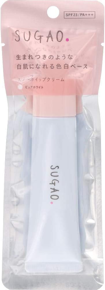 Sugao Rohto Snow Whip Cream SPF23 PA+++ 25g - Pure White (Green Tea Set)