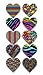 Heart Stickers Roll | These 10 Vibrant Color Designs make up The Best Assorted HEART STICKERS ROLL on Amazon | Includes a full 130 1.5