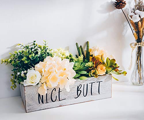 image for TIMEYARD Nice Butt Bathroom Decor Box - Toilet Paper Holder - Farmhous