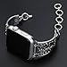 somoder Bling Bands Compatible with Apple Watch Band 38mm 40mm, Vintage Chain Jewelry Bracelet with Rhinestone Replacement for Iwatch Series 5/4/3/2/1, Adjustable 5.5