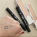 Eyeliner Stamp – WingLiner by Vogue Effects Black, waterproof, smudgeproof, winged long lasting liquid eye liner pen, Vamp style wing, No Dipping required. 2 Pens (10mm Classic)