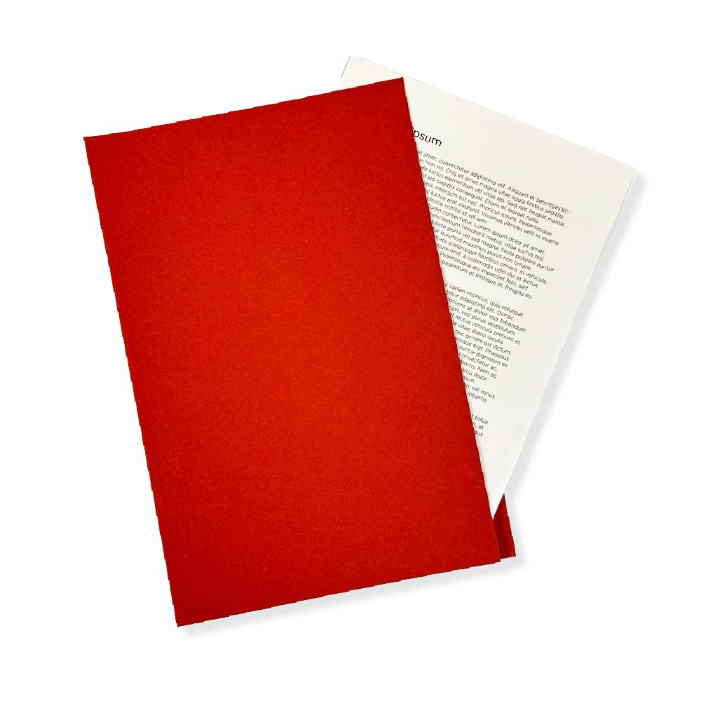 Exacompta - Ref SCM-REDZ - Medium Weight 180gsm Pressboard Square Cut Folder, A4 & Foolscap, Suitable for Transporting Business Documents - Red, Pack of 100
