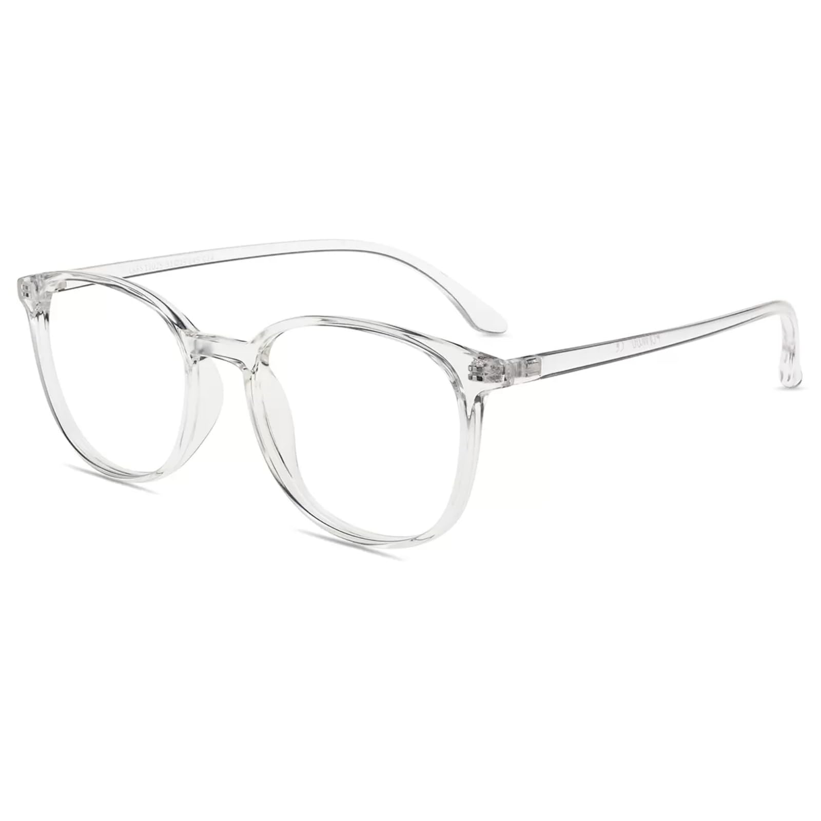 Firmoo Blue Light Blocking Reading Glasses Women/Men, Square Computer Reading Glasses 1.0, Reduce Eyestrain Fatigue(Clear)